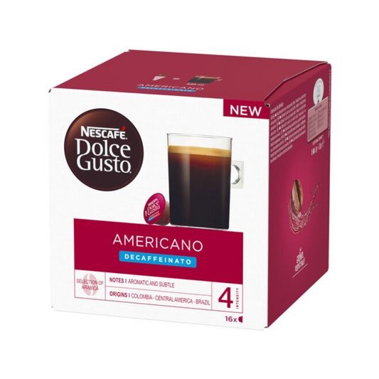 Nescafe Dolce Gusto Americano Decaffeinato 16 Pods 128g