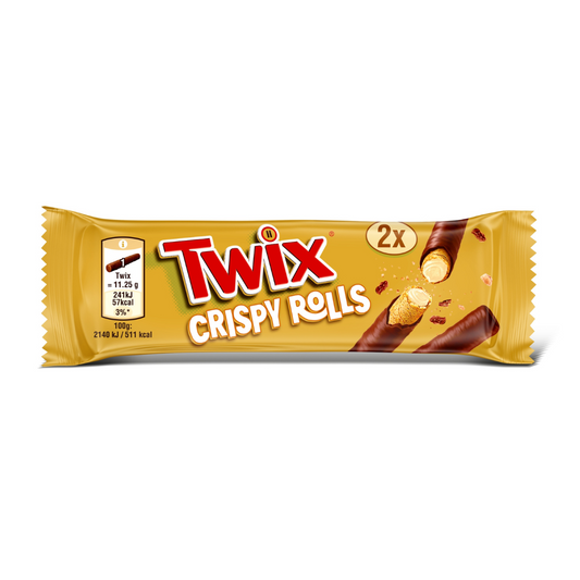 [BestBefore-10Aug2025] Twix Caramel Crispy Rolls 22.5g