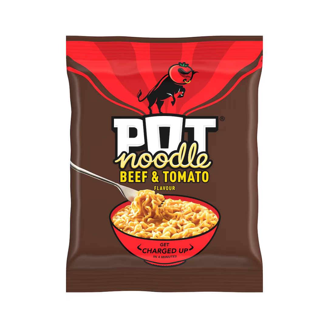 Pot Noodle Instant Noodle Block Beef & Tomato 114g