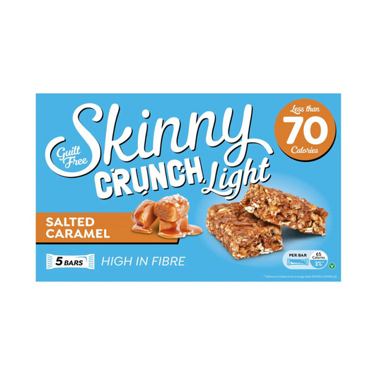 Skinny Crunch Light Salted Caramel Cereal Bars 5 Pack 95g