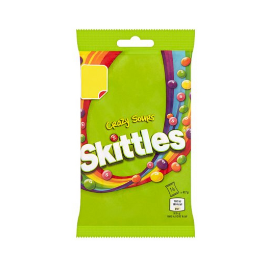 Skittles Crazy Sours Sweets Treat Bag 109g