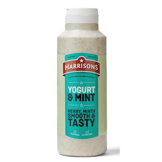 [Best Before 13-Aug-2024]Harrisons Yogurt & Mint Sauce 1 Litre แฮร์ริสัน โยเกิร์ต และ มิ้นต์ แบบขวดบีบ 1 ลิตร