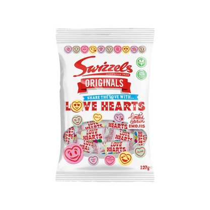 Swizzels Kind Hearts Fruit Flavour Fizzy Sweets 127g สวิซเซิล ลูกอมรสผลไม้ 127กรัม