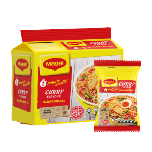 Maggi Curry Flavour Instant Noodles 5x79g