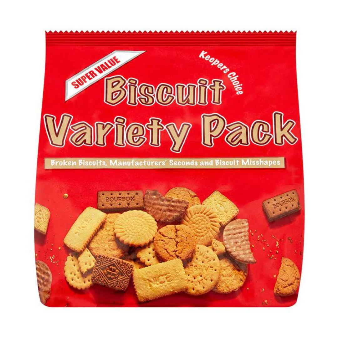 Keepers Variety Bag Broken Biscuits 500g คีปเปอร์ วาไรตี้ แบ็ก บิสกิตหัก 500 กรัม