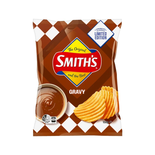 [Best before 4-Oct-2026]Smith's Crinkle Cut Gravy Flavor Chips 150g