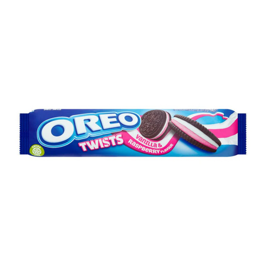 Oreo Twist Vanilla & Raspberry Flavour Sandwich Biscuits 157g