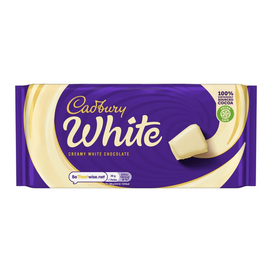 Cadbury White Chocolate Bar 90g