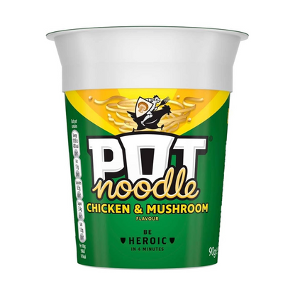 [Best Before 31-Oct-2024] Pot Noodle King Pot Chicken & Mushroom 114g คิงพ็อต บะหมี่กึ่งสำเร็จรูป รสไก่ และ เห็ด 114 กรั