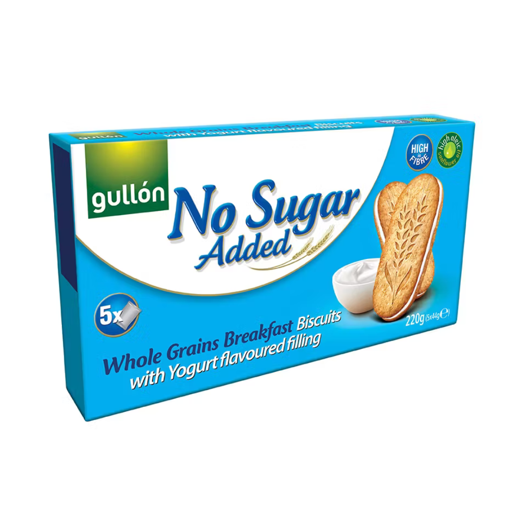 Gullon Yogurt Cream No Sugar Added Biscuits 220g