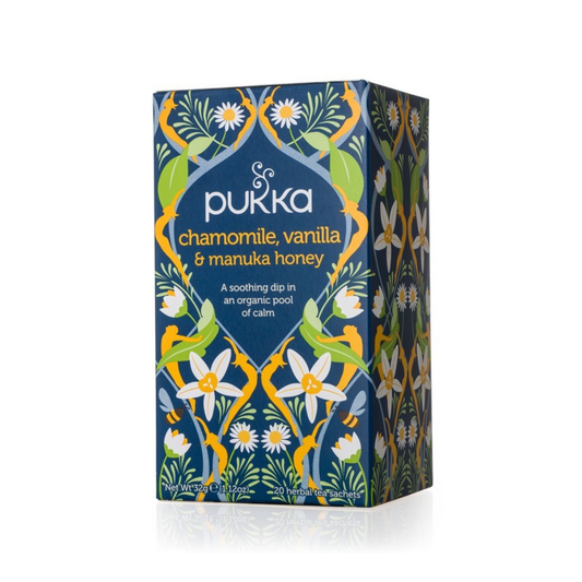 Pukka Chamomile, Vanilla & Manuka Honey Herbal Tea 20pcs 32g