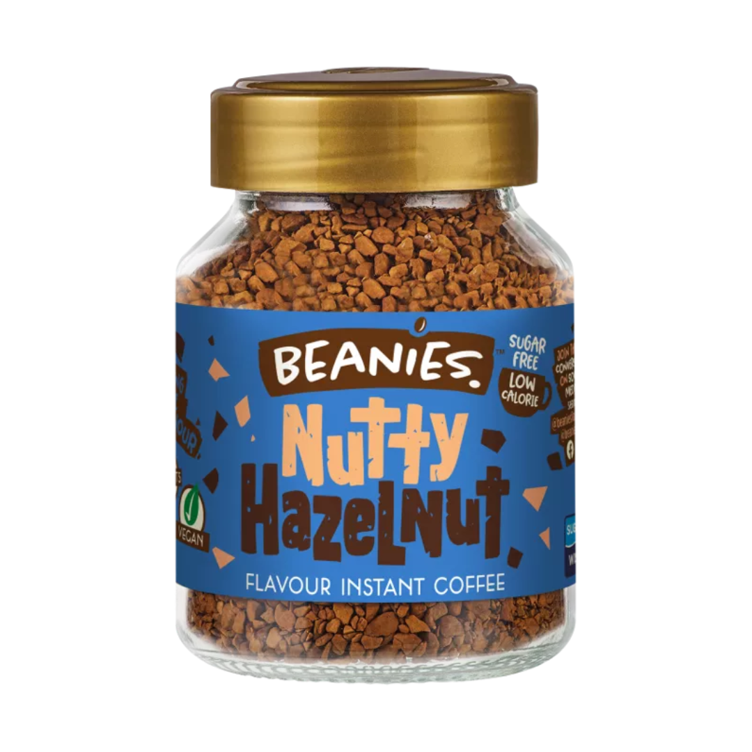 Beanies Nutty Hazelnut Flavoured Instant Coffee 50g