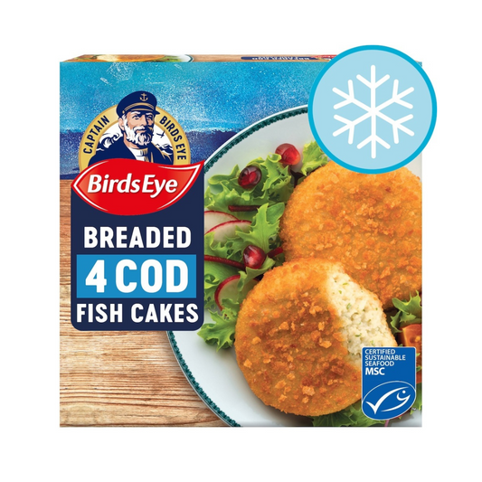 Birds Eye Breaded Cod Fish Cakes 4 Packs 198g