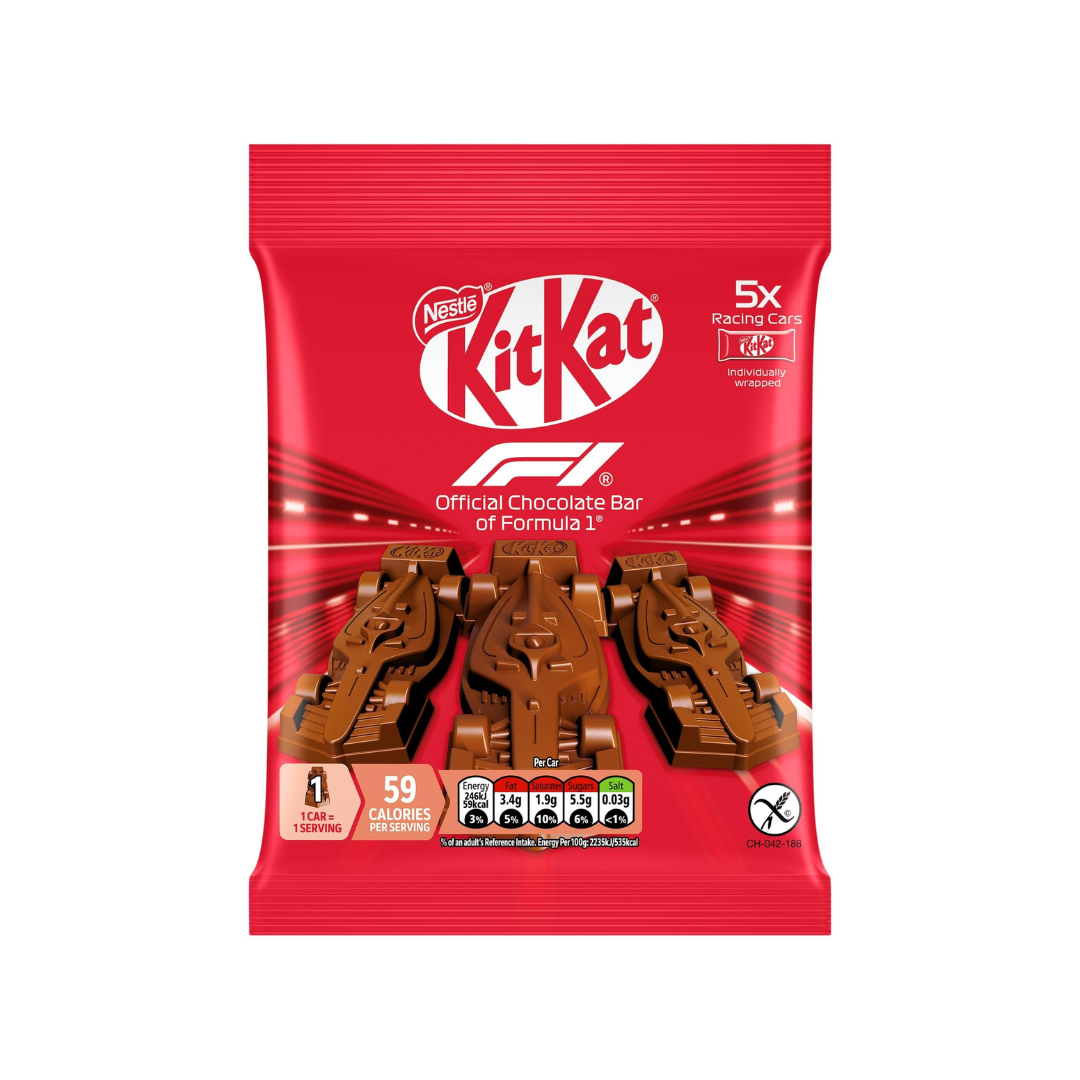 KitKat F1 Chocolate Car Figure 5 Pack Multipack 55g
