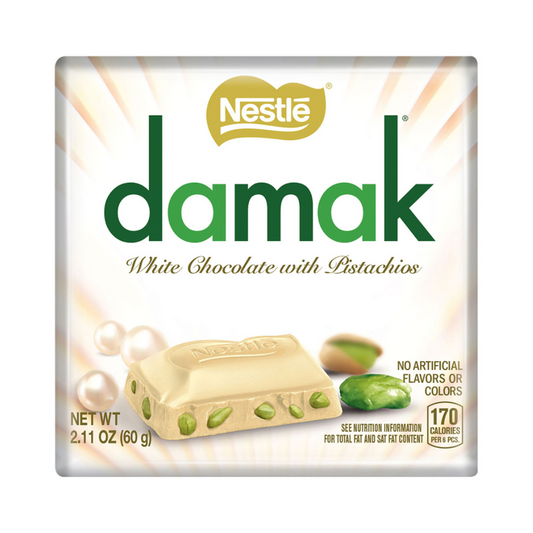 Nestle Damak White Chocolate with Pistachio 60g