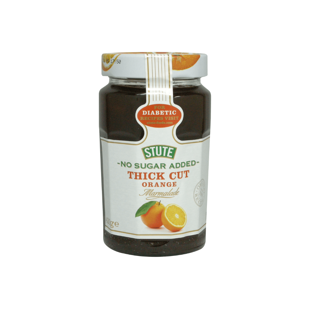 Stute No Sugar Added Thick Orange Marmalade 430g สตูท แยมผิวส้ม ชนิดไม่มีน้ำตาล 430 กรัม