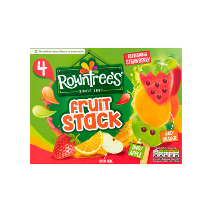 Rowntrees Fruit Stack 4X70ml โรว์ทรีส์ ฟรุ๊ต สแต็ค 4X70 มิลลิกรัม