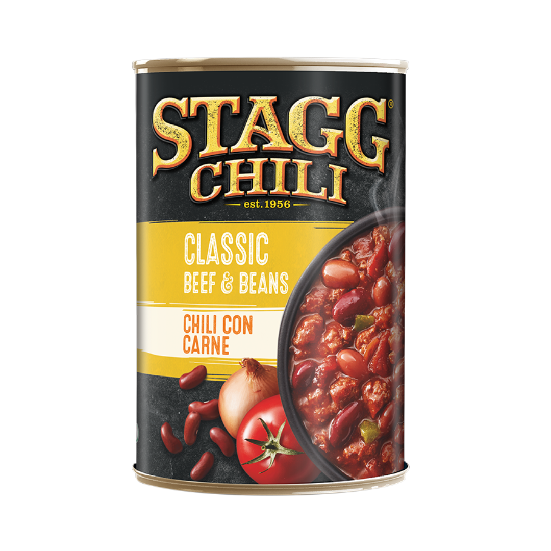 Stagg Chili Classic Beef & Beans Chilli Con Carne 400g สต๊ากก์ ชิลี คลาสสิก บีฟ แอนด์ บีนส์   400 กรัม