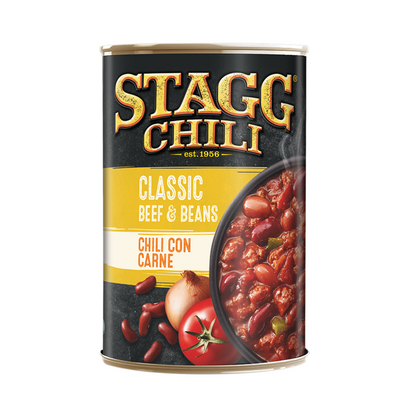 Stagg Chili Classic Beef & Beans Chilli Con Carne 400g สต๊ากก์ ชิลี คลาสสิก บีฟ แอนด์ บีนส์   400 กรัม