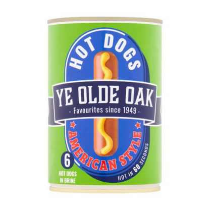 Ye Olde Oak American Style Hot Dogs 400g Ye Olde Oak อเมริกันสไตล์ฮอทด็อก 400ก