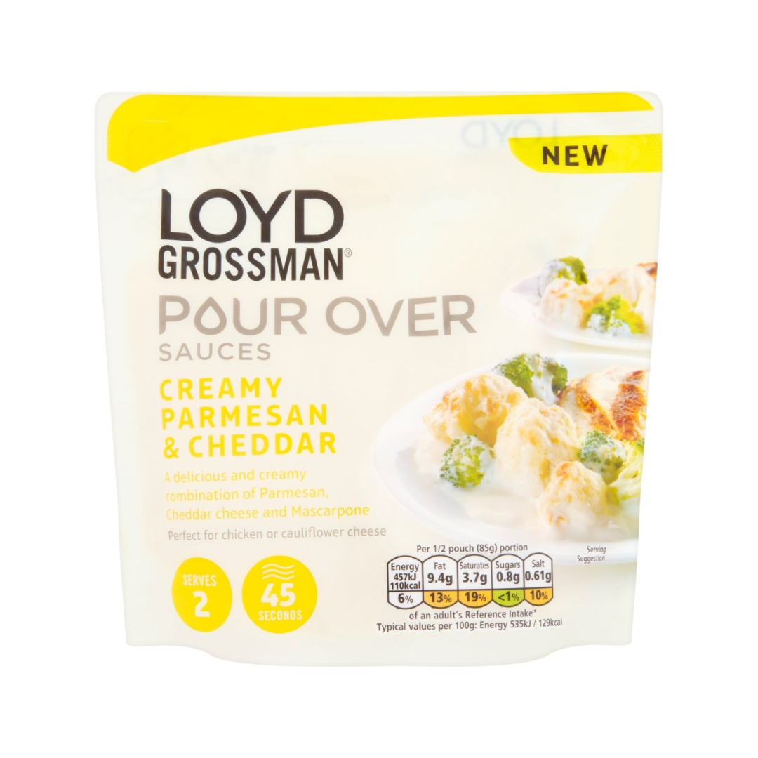 Loyd Grossman Pour Over Parmesan & Cheddar Sauce 170g