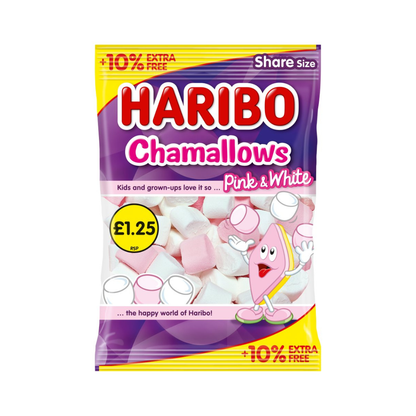 Haribo Chamallows Marshmallows Pink & White 154g