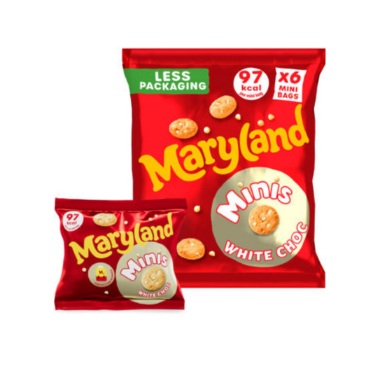 Maryland 6 Pack Minis White Chocolate 118.8g
