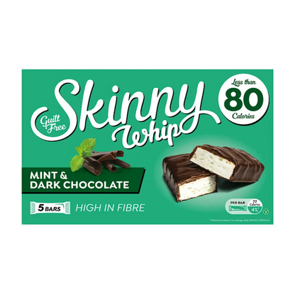 Skinny Whip Mint & Dark Chocolate Bars 5 Pack 100g