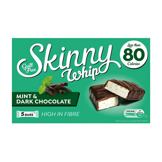Skinny Whip Mint & Dark Chocolate Bars 5 Pack 100g