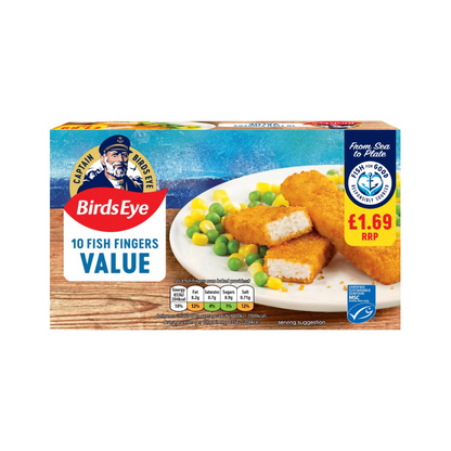 Birds Eye Value 10 Fish Fingers 250g เบิร์ดอาย แวลู 10 ปลานิล 250 กรัม