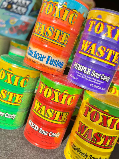 Toxic Waste Green Sour Candy Drum 42g