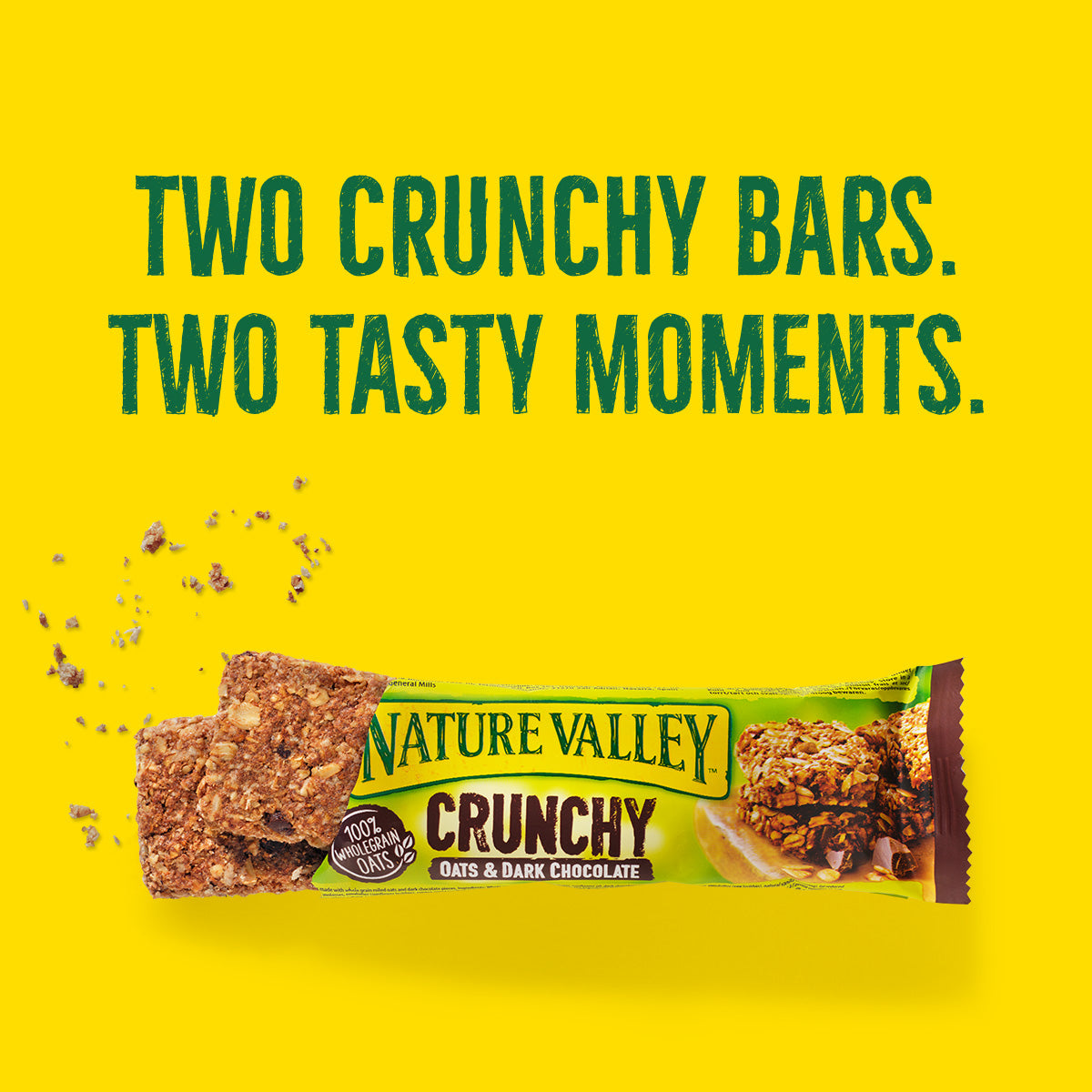 Nature Valley Crunchy Oats & Dark Chocolate [5 x 42g] 210g เนเจอร์ วัลเล่ย์ ข้าวโอ๊ต กรุบกรอบ และ ดาร์กช็อกโกแลต [5 x 42g] 210g