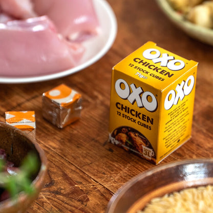 Oxo 12 Chicken Stock Cubes 71g อ็อกโซ่ ซุปก้อนรสไก่ 12 ก้อน