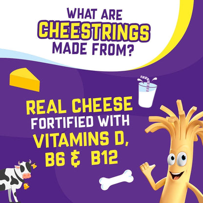 Cheestrings Original Cheese Snacks 4 Pack 80G ชีสสติ๊ก รสออริจินัลชีส 4 แพ็ค 80 กรัม