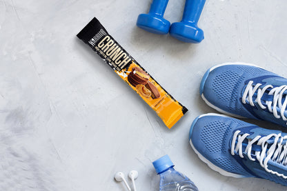 Warrior Crunch Protein Bar Dark Chocolate Peanut Butter 64g วอริเออร์ ครันช์ โปรตีน บาร์ ดาร์ก ช็อกโกแลต พีนัทบัตเตอร์ 64 กรัม