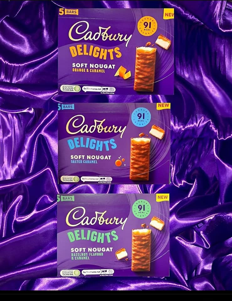 Cadbury Delight Soft Nougat Hazelnut & Caramel 88g