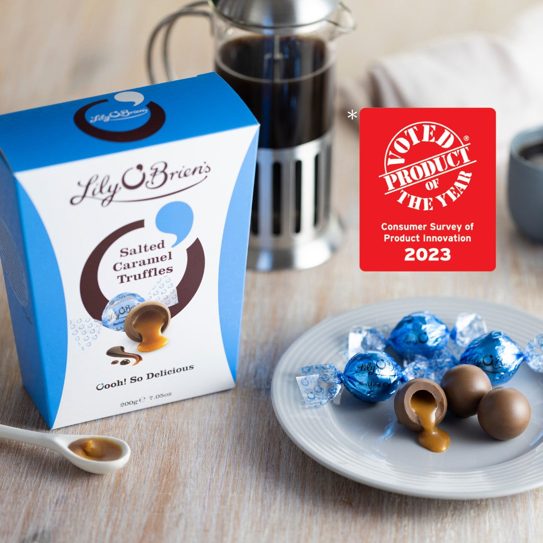 Lily O'Brien's Salted Caramel Truffles 200g ลิลลี่ โอ ไบรอัน คาราเมล เค็ม ทรัฟเฟิล 200 กรัม