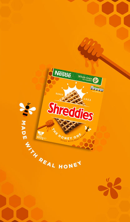 Nestle Shreddies The Honey One Cereal 460g