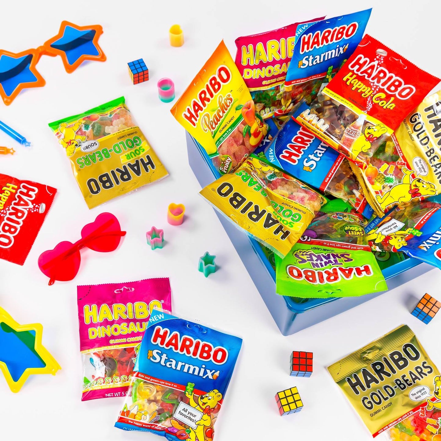 Haribo Starmix Fruit Flavour Gum 160g  ฮาริโบ สตาร์มิกซ์ หมากฝรั่งรสผลไม้ 160 กรัม