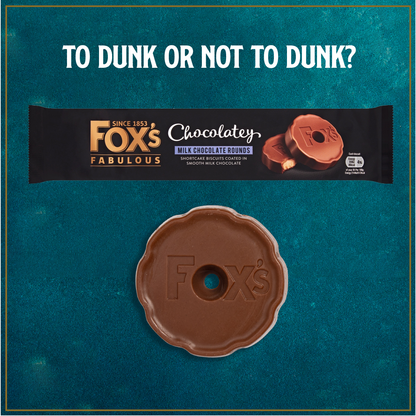 Fox's Chocolatey Milk Chocolate Rounds 130G ฟ็อกซ์ ช็อกโกแลตนมแท่งกลม 130 กรัม