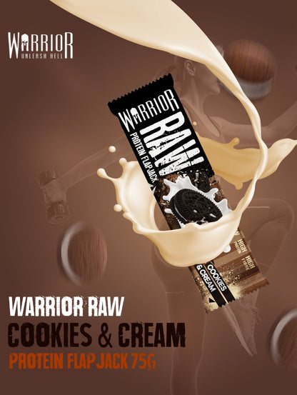 Warrior Raw Protein Flapjack Cookies & Cream 75g