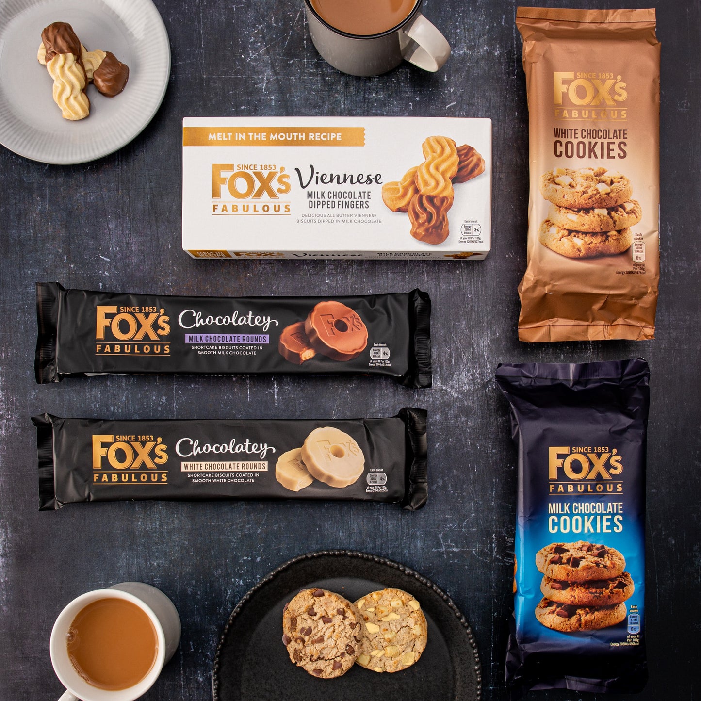 [Best Before 21-Sep-2024]Fox’s Half Coated Milk Chocolate Cookies 175g ฟ็อกซ์ คุกกี้ ช็อกโกแลตนม เคลือบครึ่ง 175 กรัม