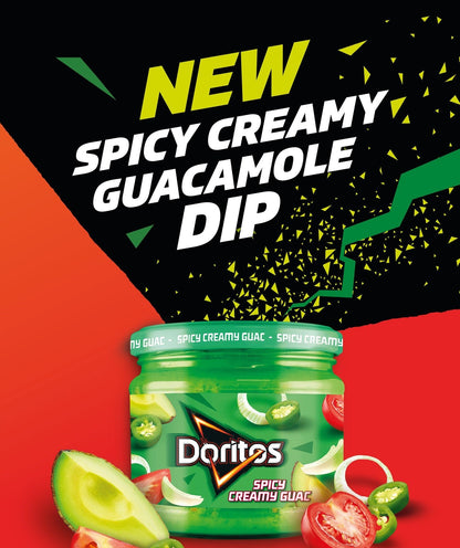 Doritos Spicy Creamy Guacamole Sharing Dip 270g โดริโทส น้ำจิ้มกัวคาโมเล่ รสสไปซี่ครีม 270 กรัม