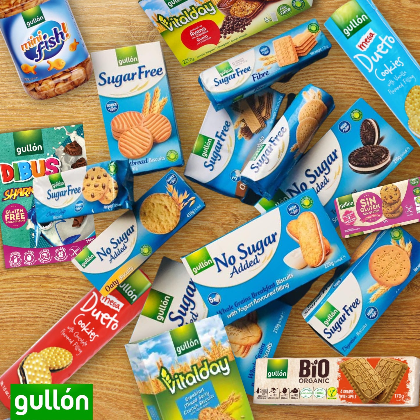 Gullon Mega Duo Vanilla Sandwich Biscuits 500g