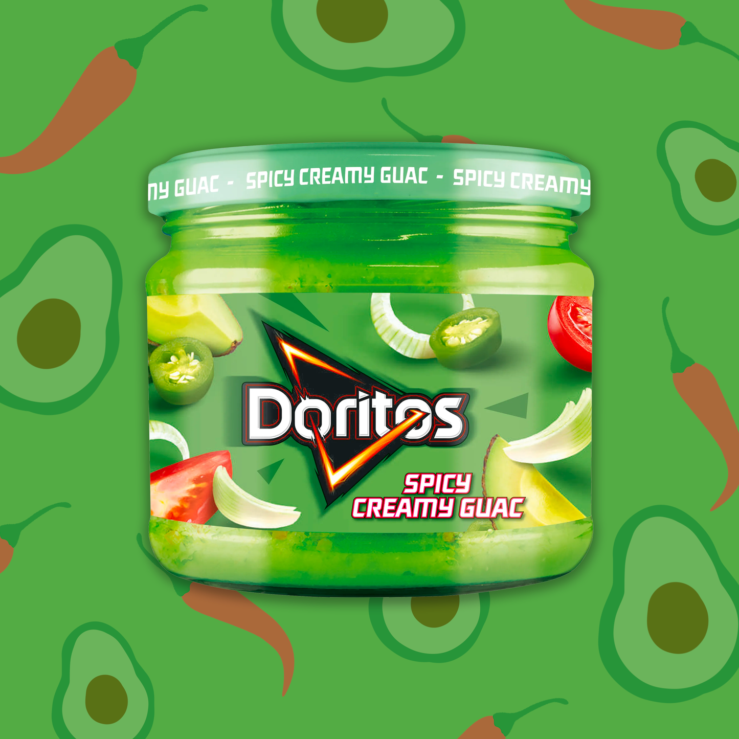 Doritos Spicy Creamy Guacamole Sharing Dip 270g โดริโทส น้ำจิ้มกัวคาโมเล่ รสสไปซี่ครีม 270 กรัม