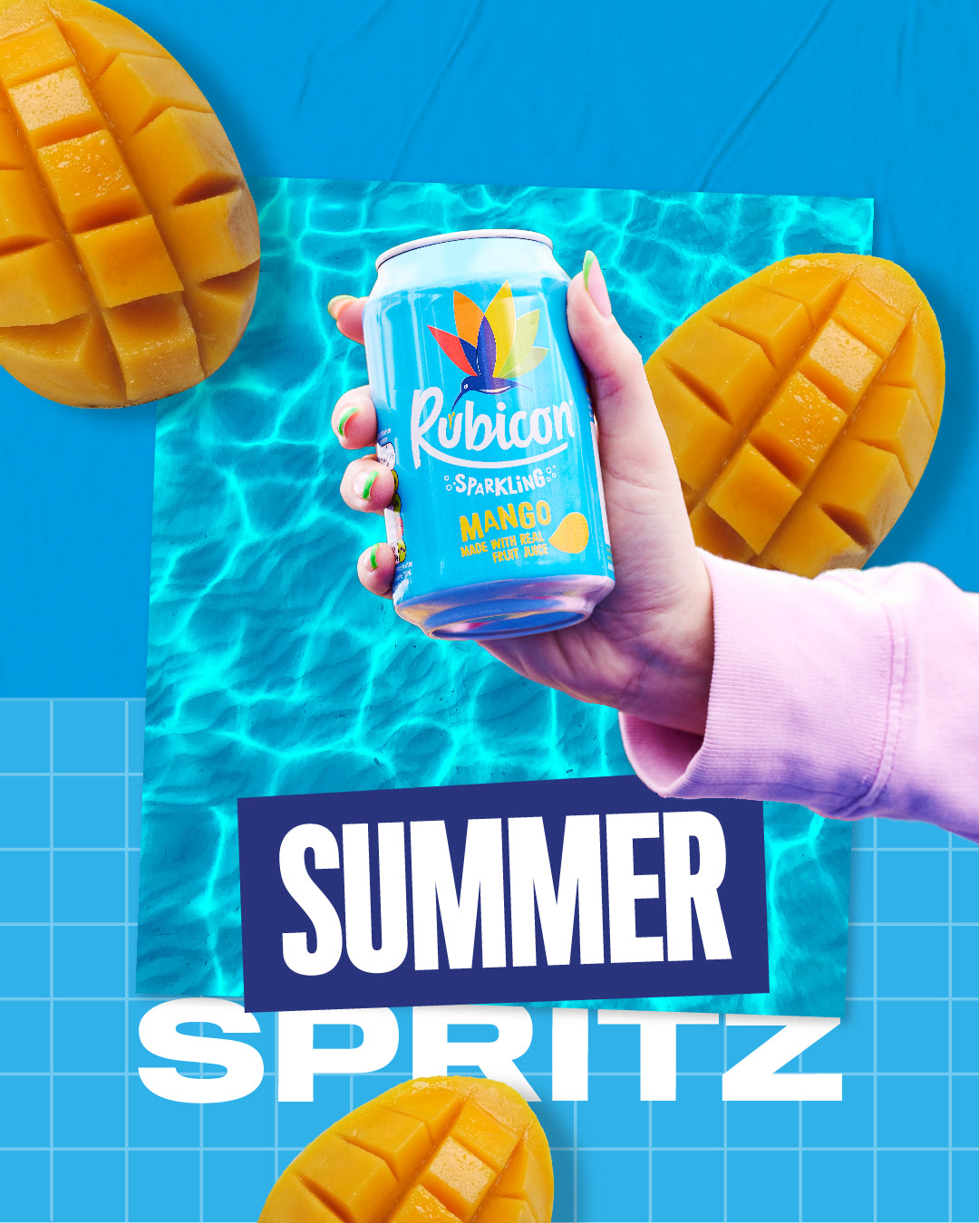 Rubicon Sparkling Mango Juice Drink 330Ml รูบิคอน น้ำมะม่วง สปาร์คกลิ้ง 330 มิลลิกรัม