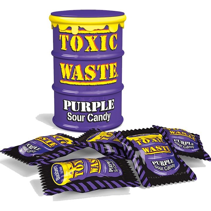 Toxic Waste Purple Sour Candy Drum 42g