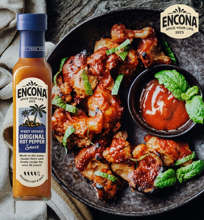 Encona Original Hot Pepper Sauce 142 ml เอนโคน่า ซอสพริกเผ็ด สูตรดั้งเดิม 142 มิลลิลิตร