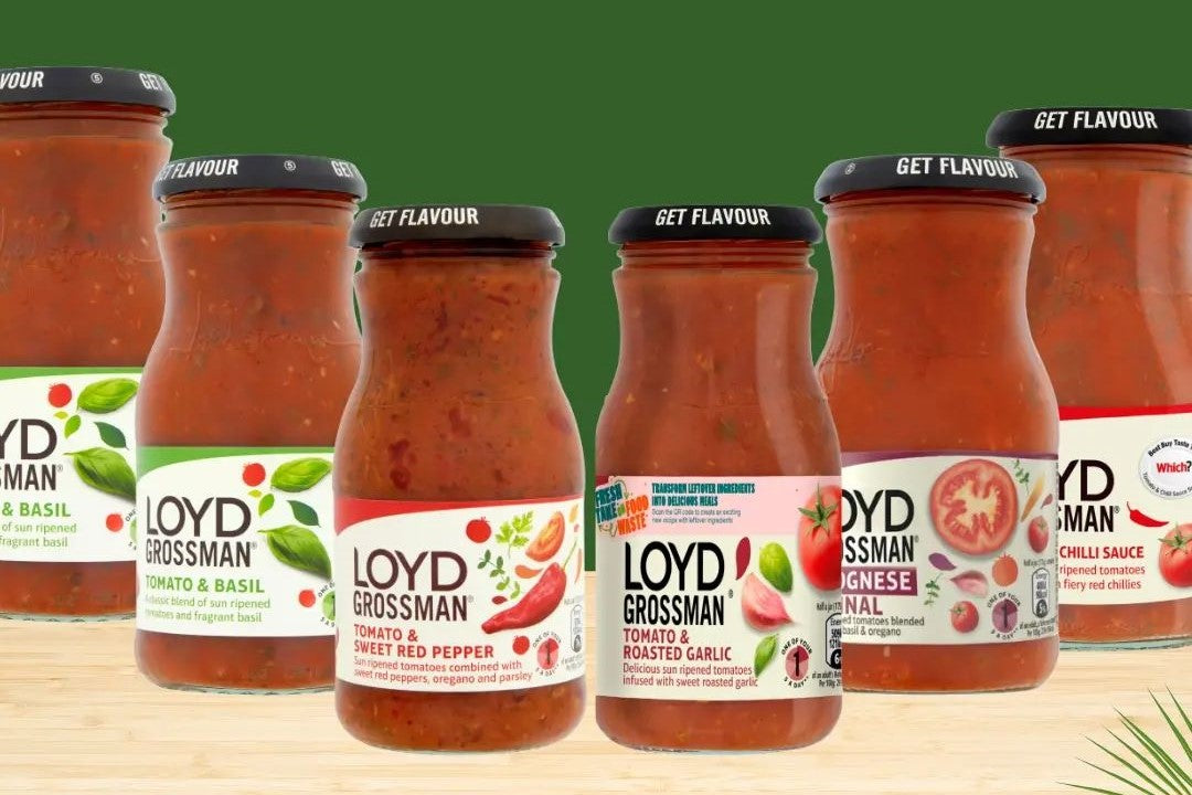 Loyd Grossman Tomato And Basil Pasta Sauce 350g ลอยด์ กรอสเเมน ซอสพาสต้ามะเขือเทศและใบโหระพา 350g