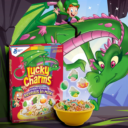 [Best Before 15-Sep-2024]Lucky Charms Cereal with Marshmallows 300g ลัคกี้ชาร์ม ซีเรียล ผสมมาร์ชเมลโลว์ 300 กรัม